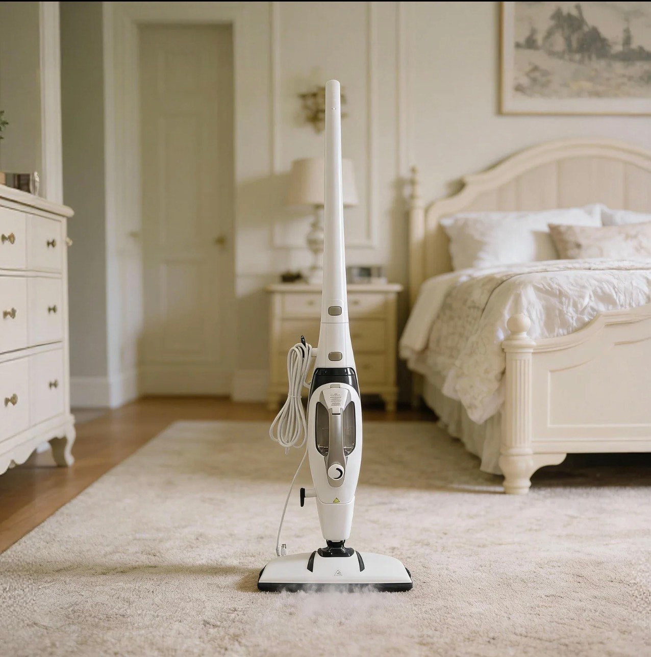 1550W Fast Heat Steam Mop with Detachable Handheld Steamer for Multi-Surface Home Cleaning