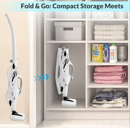 1550W Fast Heat Steam Mop with Detachable Handheld Steamer for Multi-Surface Home Cleaning