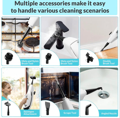 1550W Fast Heat Steam Mop with Detachable Handheld Steamer for Multi-Surface Home Cleaning