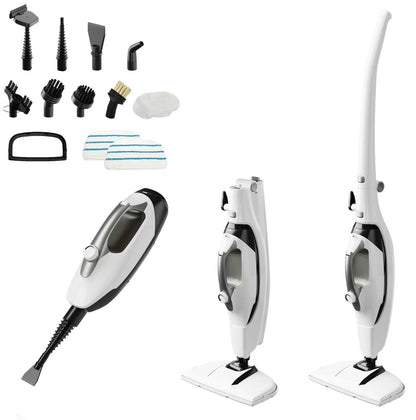 1550W Fast Heat Steam Mop with Detachable Handheld Steamer for Multi-Surface Home Cleaning